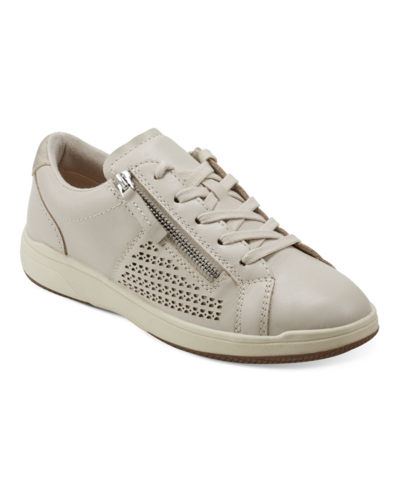 Women's Netta Side Zip Lace-Up Sneakers