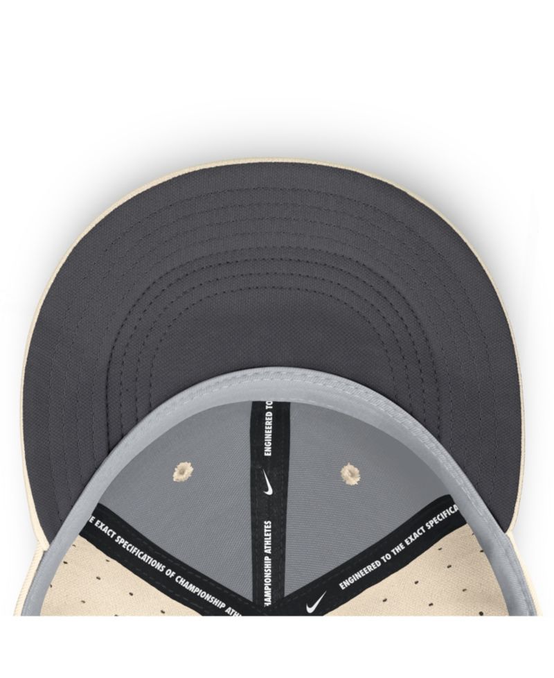 Men's Natural Atlanta Braves True Dri-FIT AeroBill Fitted Hat