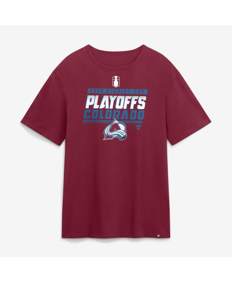 Men's Garnet Colorado Avalanche 2026 Stanley Cup Playoffs T-Shirt