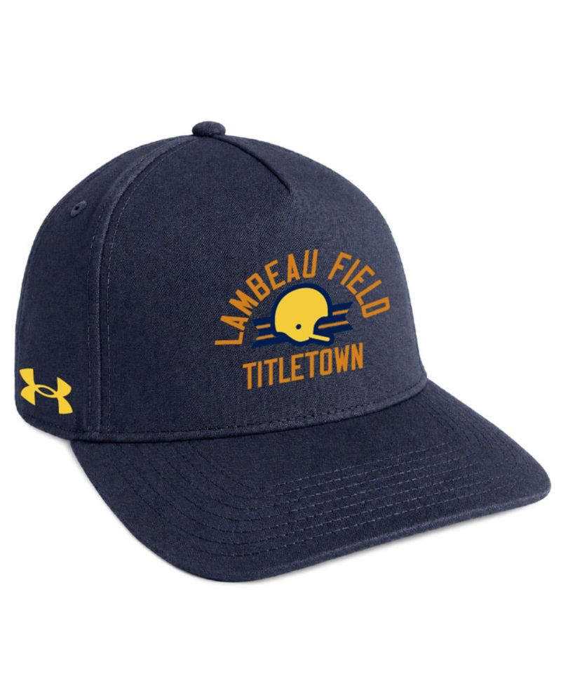Men's and Women's Navy Notre Dame Fighting Irish Shamrock Series Blitzing A-Frame Adjustable Hat