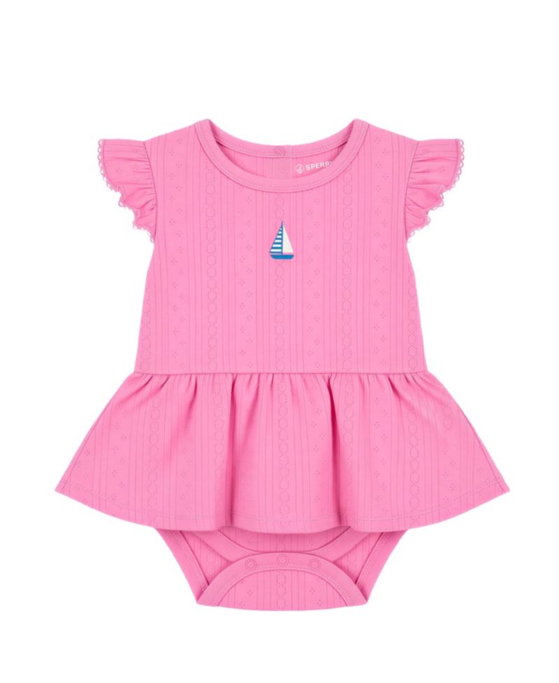 Baby Girls' Short-Sleeve Bodysuit with Rattle, 2-Piece Set