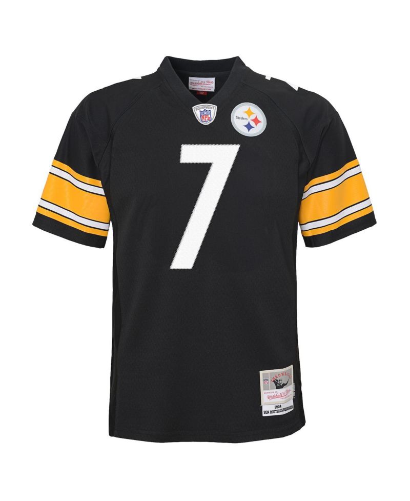 Big Boys and Girls Ben Roethlisberger Black Pittsburgh Steelers 2004 Legacy Replica Jersey