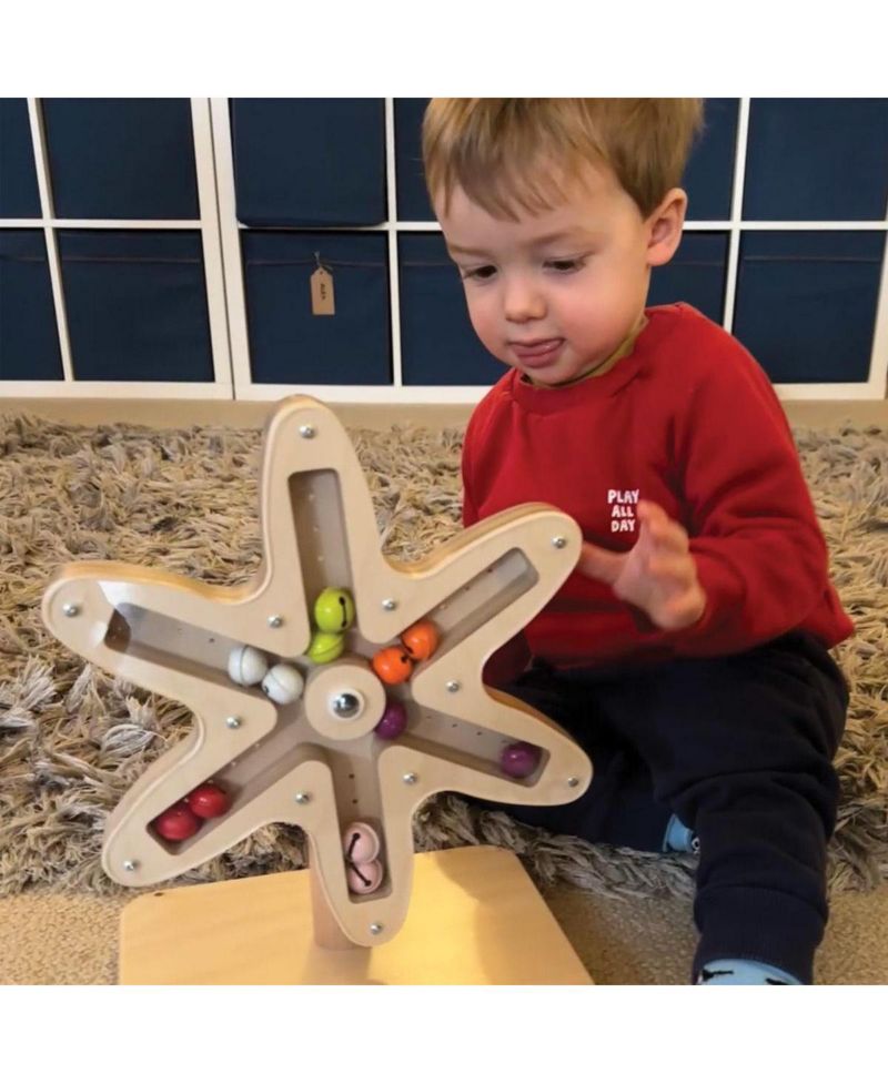 Rotating Bell Flower Cause and Effect Toy
