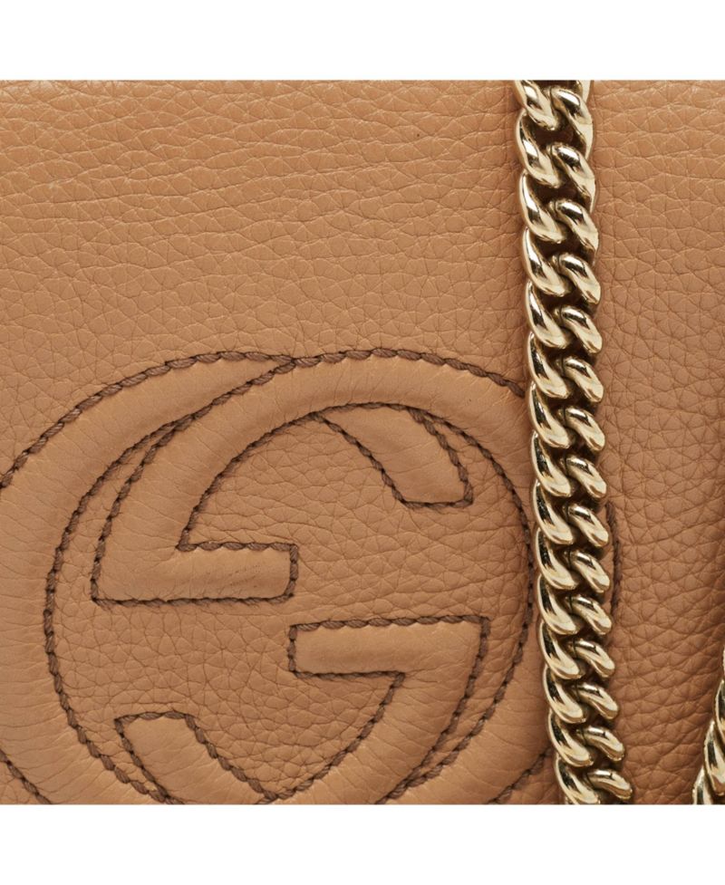Women's Soho Leather Flap Chain Crossbody Bag