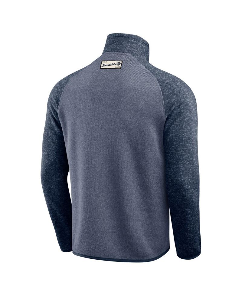 Darius Rucker Collection by Men's College Navy Seattle Seahawks Tonal Quarter-Zip Jacket