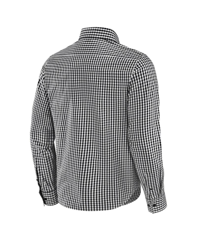 Men's Black Philadelphia Eagles Dual Threat Long Sleeve Button-Up Shirt