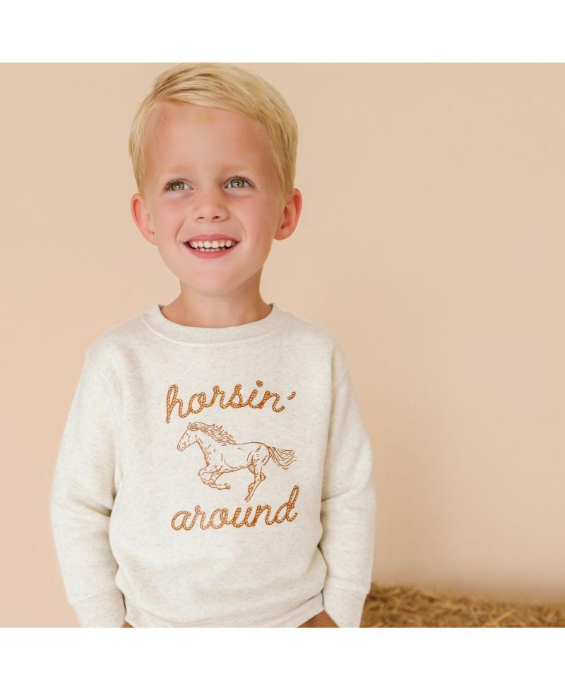 Big Boys (10 - 12) Horsin Around Western Sweatshirt