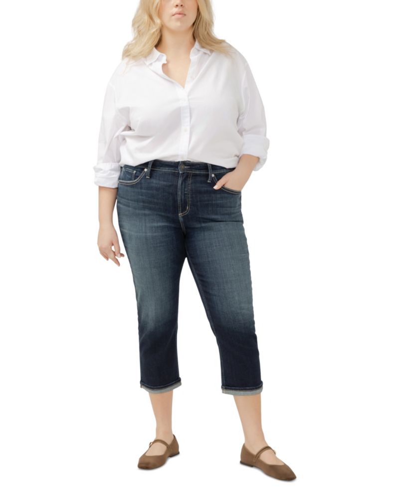 Plus Size Avery Cuffed Denim Jeans