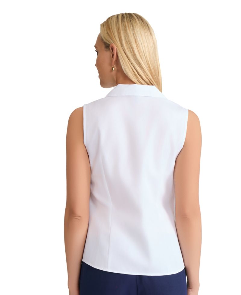 Women's Cotton Easy-Care Sleeveless Shirt