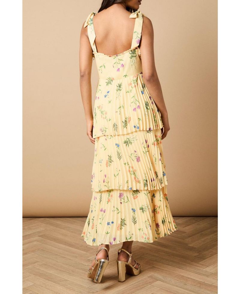 Women's Tie Shoulder Midi Dress