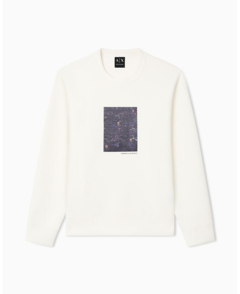 Men's Box Floral Crewneck Sweatshirt
