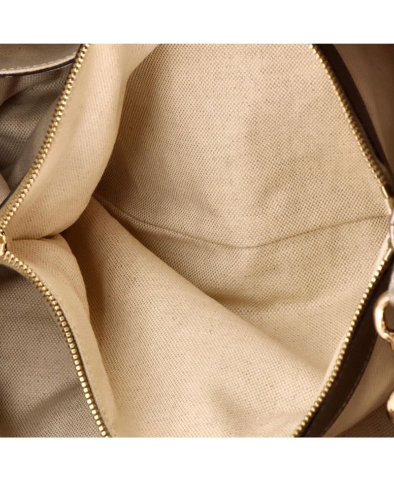 Medium Bamboo Shopper Tote Leather