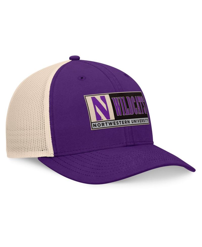 Men's Purple/Natural Northwestern Wildcats Bennett Trucker Adjustable Hat