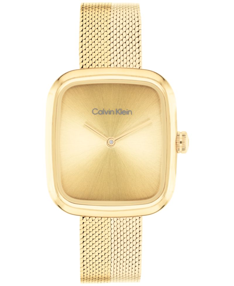 Women's Adore Gold Tone Stainless Steel Mesh Bracelet Watch, 30mm
