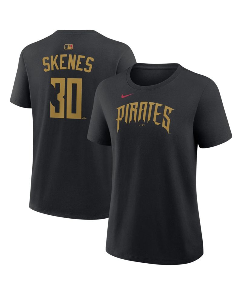 Women's Paul Skenes Black Pittsburgh Pirates 2026 City Connect Name & Number T-Shirt