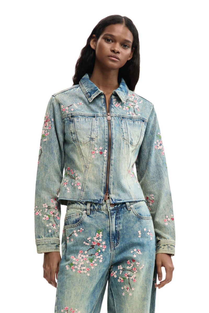 Women's Embroidered denim jacket