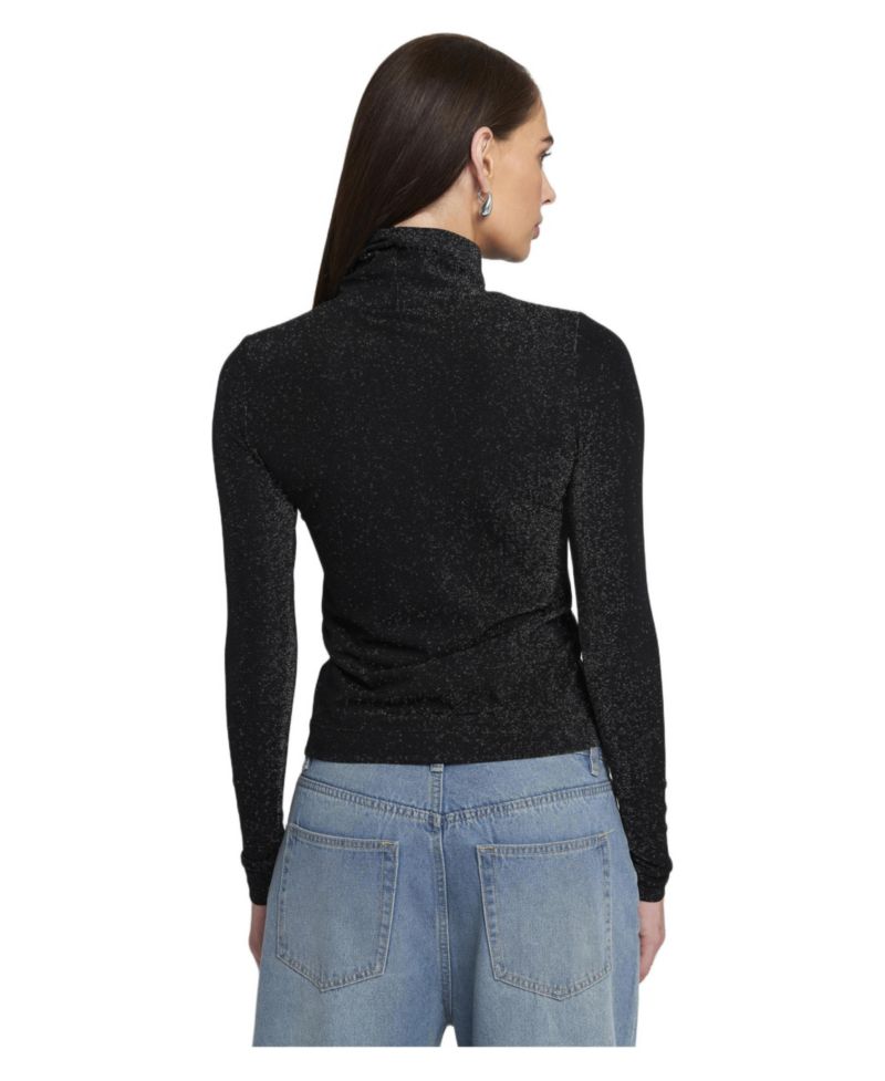 Women's Knit Turtleneck Top Solid