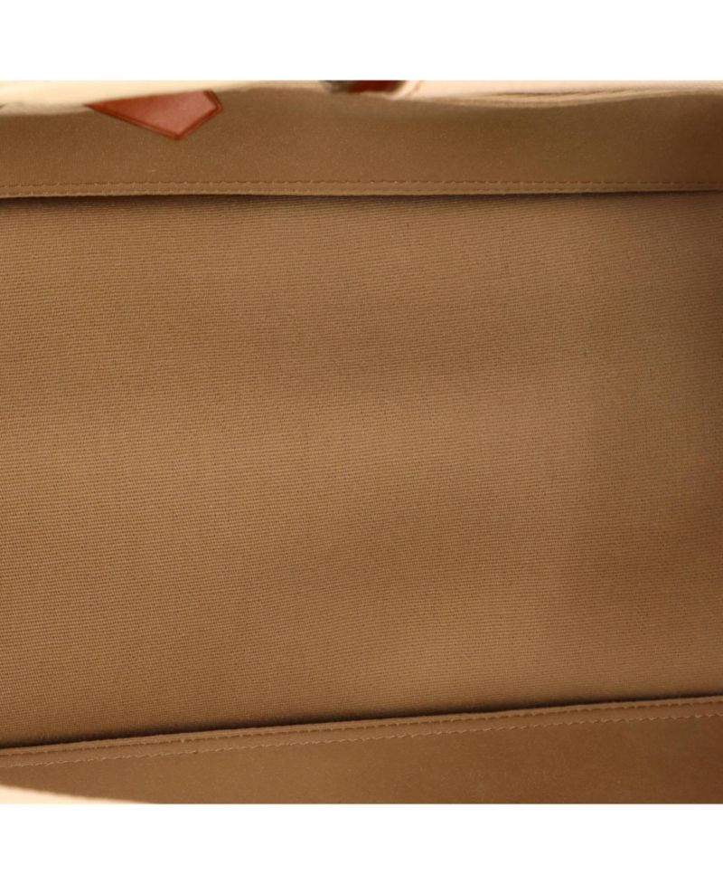Pre-Owned Hermes 39 Cabag Elan Toile and Leather