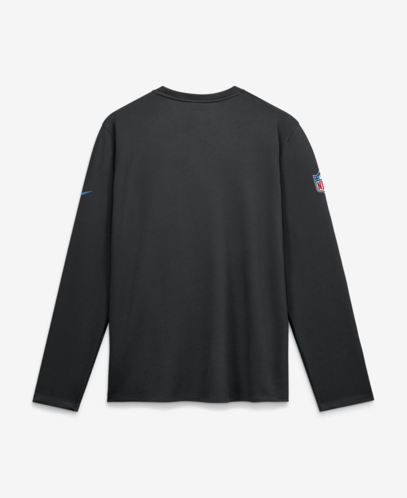 Men's Black Carolina Panthers Sideline Coaches UV Dri-FIT Long Sleeve Shirt