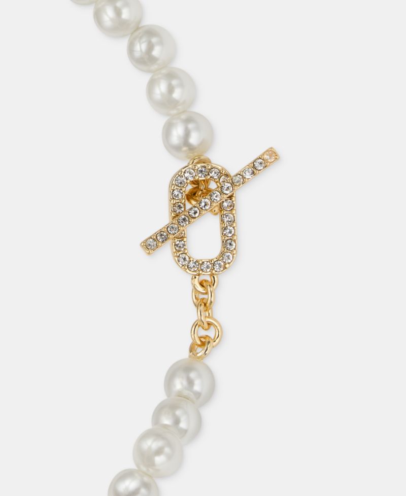 Faux Pearl Flex Toggle Bracelet