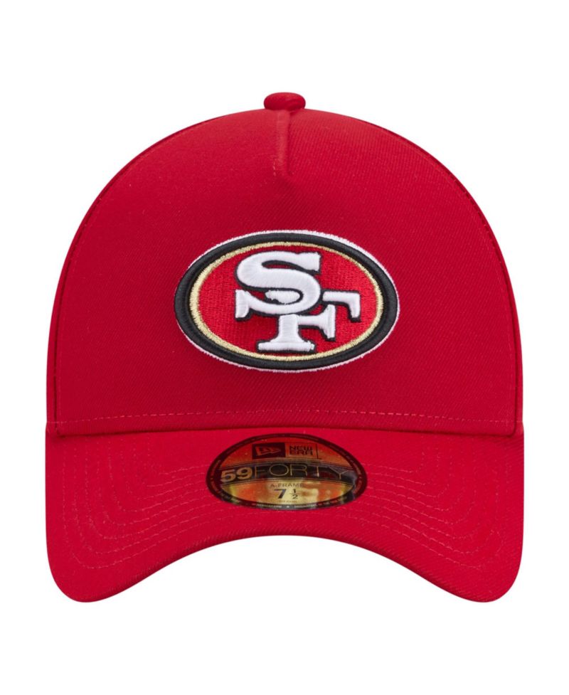 Men's Scarlet San Francisco 49ers A-Frame 59FORTY Fitted Hat