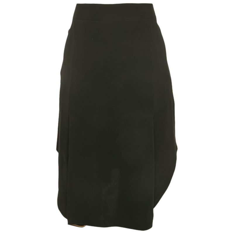 Women's Pre-Owned Chloandeacute Black Silk Pleated Short Skirt
