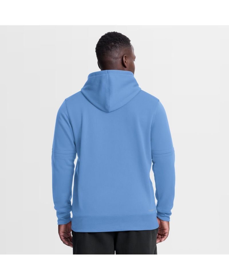 Men's Light Blue Kansas City Royals Authentic Collection Therma-FIT Hoodie