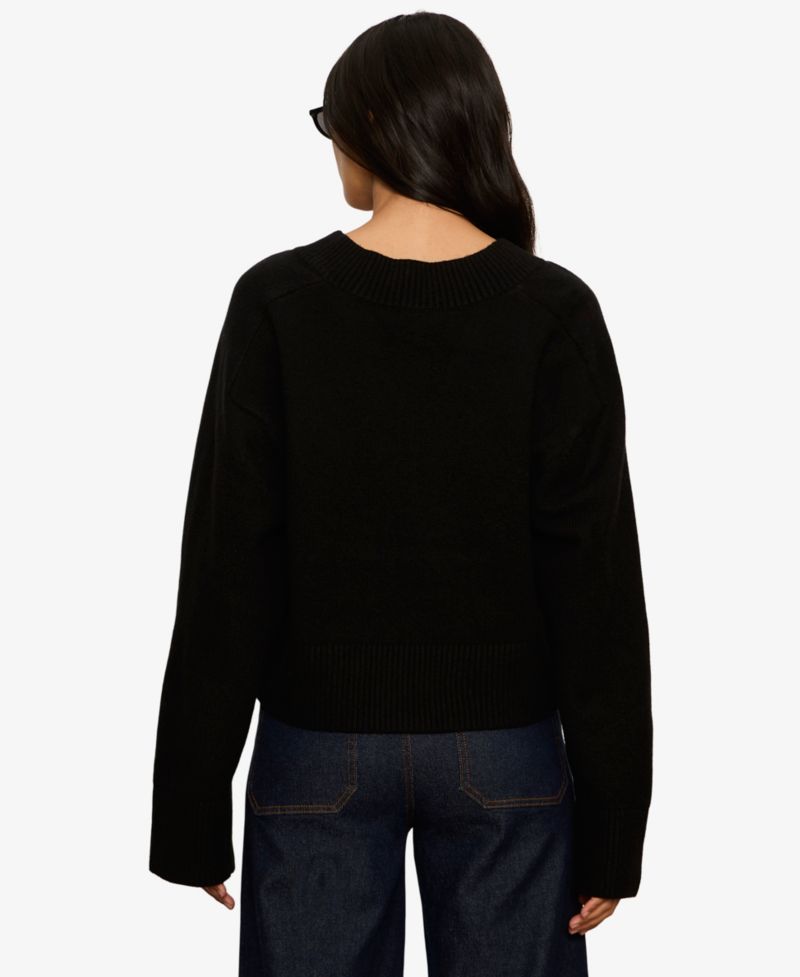 Women's Vanna Long-Sleeve Loose-Fit Cotton-Blend Sweater