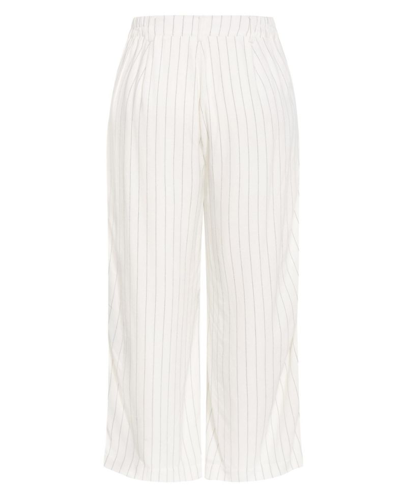Plus Size Eva High-Rise Wide-Leg Stripe Pants