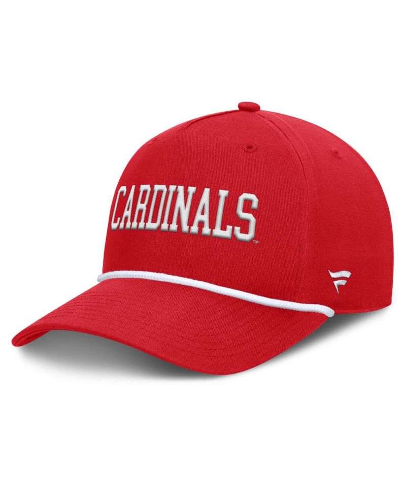 Men's Red Louisville Cardinals Foul Ball Rope Adjustable Hat
