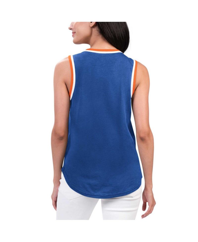 Women's Royal New York Islanders Strategy Tank Top