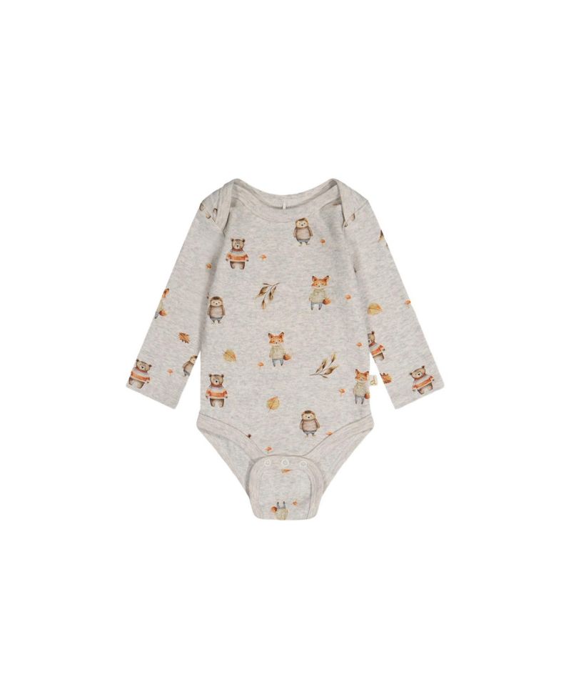 Baby Boy 3M-24M Three Pack Cotton Onesie Brown Printed Hedgehogs