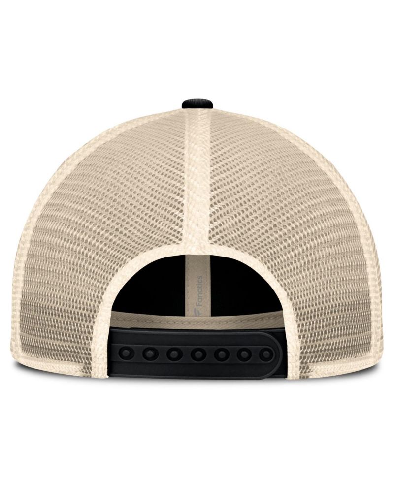 Men's Black/Natural Vegas Golden Knights Rival Trucker Adjustable Hat