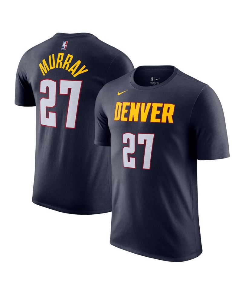 Men's Jamal Murray Navy Denver Nuggets Icon Edition Name & Number T-Shirt