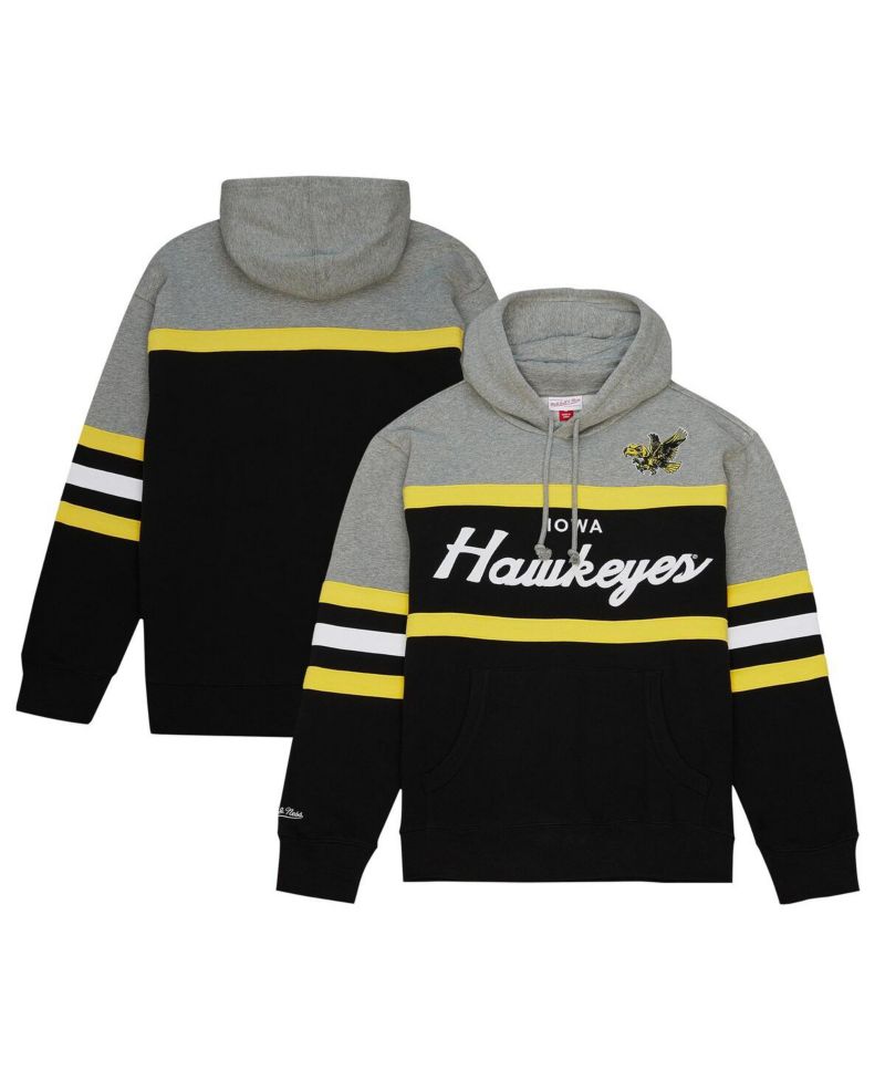 Men's Black Iowa Hawkeyes Head Coach Pullover Hoodie