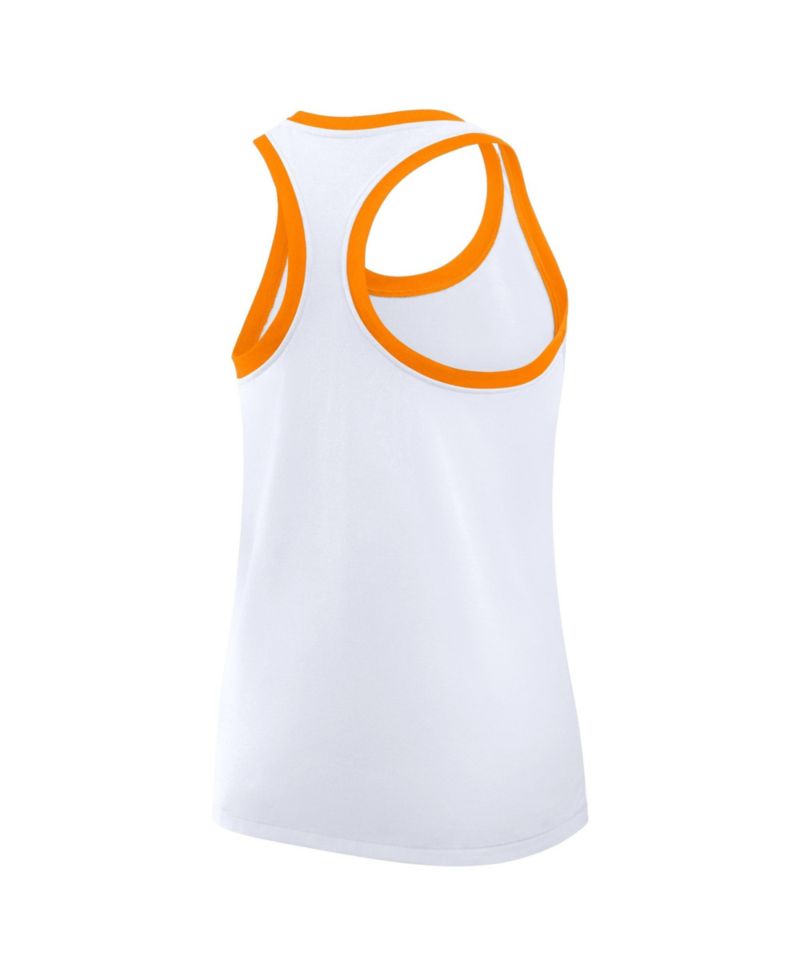 Women's White Tennessee Volunteers Uni Name Tri-Blend Dri-FIT Tank Top
