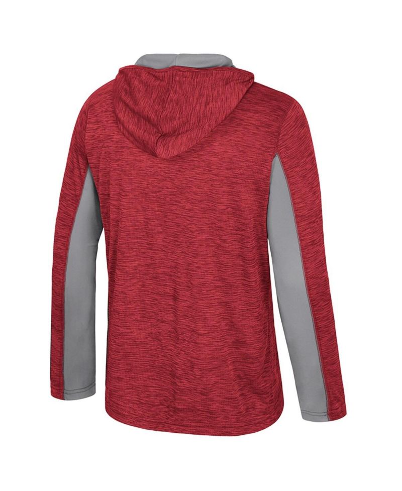 Men's Crimson Washington State Cougars Always Sunny Quarter-Zip Hoodie