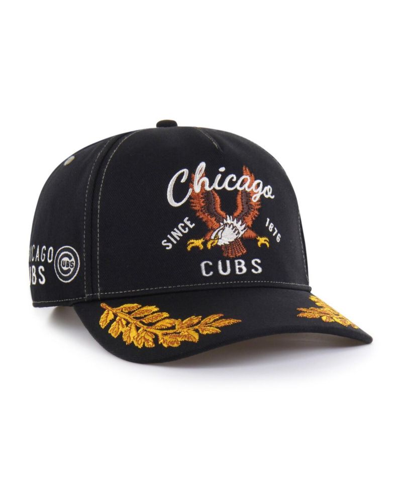 Men's Black Chicago Cubs Keepsake Collection Adjustable Hitch Hat