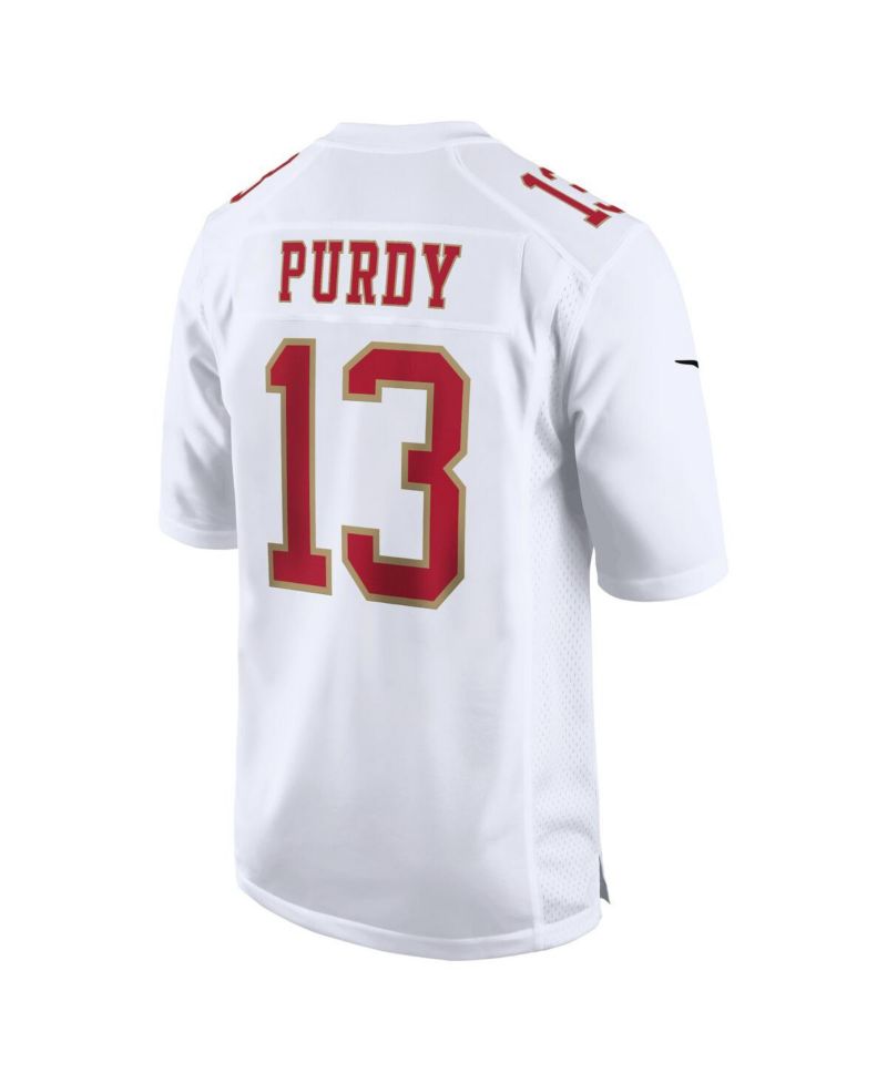 Men's Brock Purdy Tundra White San Francisco 49ers Fashion Game Jersey