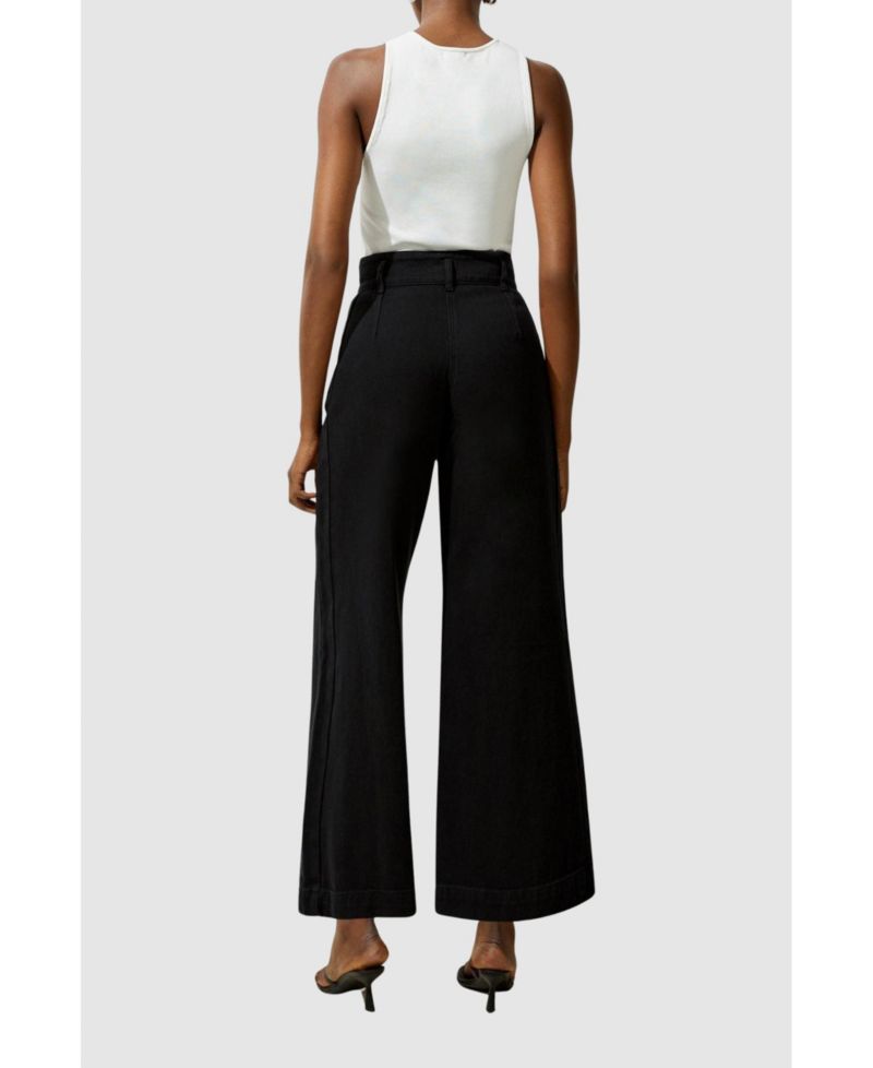 Women's Denim Wide Leg High Waisted Jeans