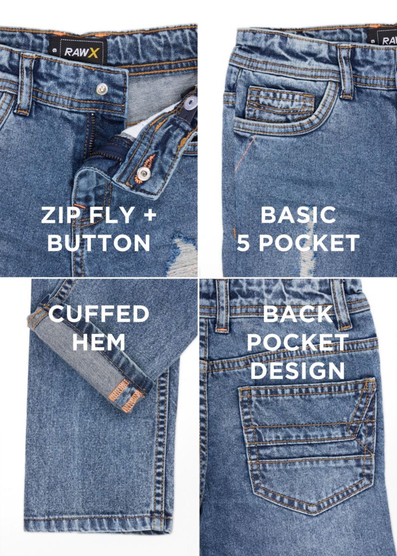 Little Boy's Distressed Jeans Size 4-7