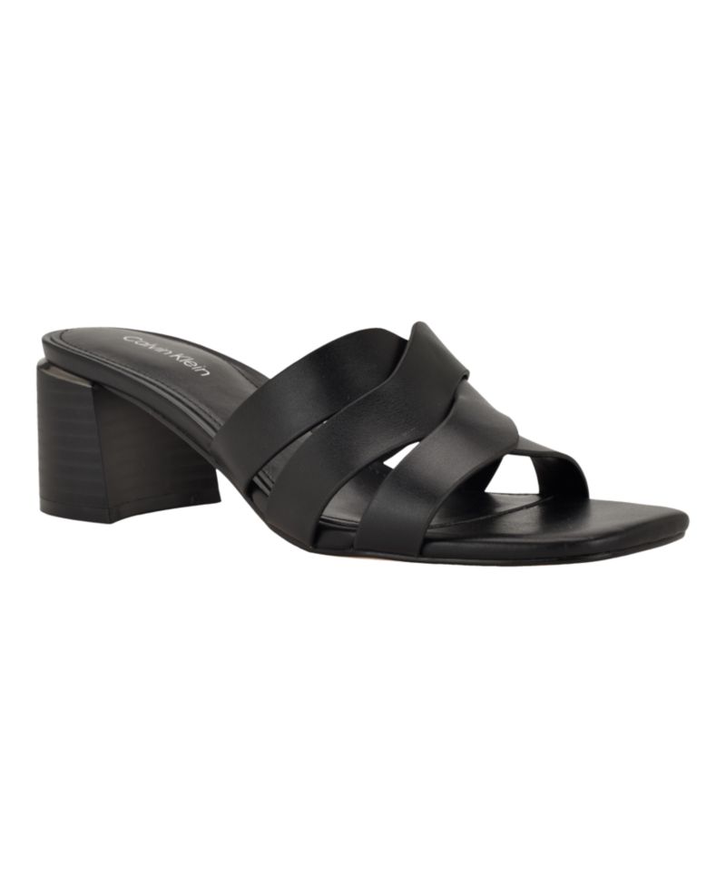 Women's Vivianna Woven Slip-On Block Heel Sandals