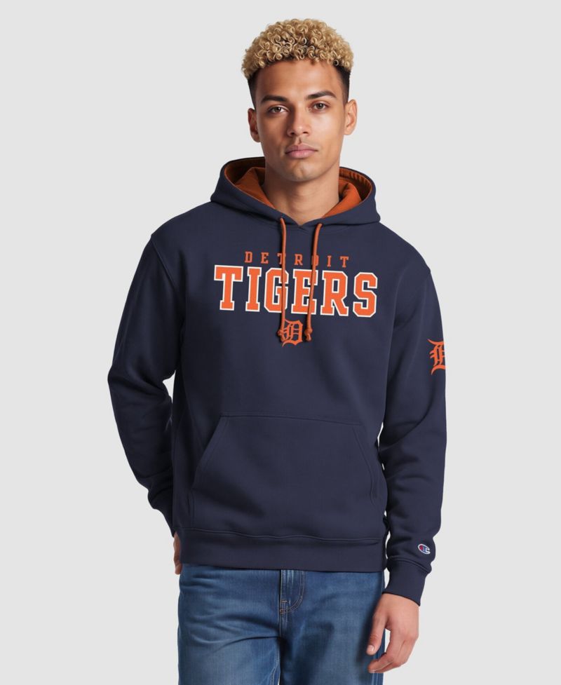 Men's Navy Detroit Tigers Fleece Hoodie