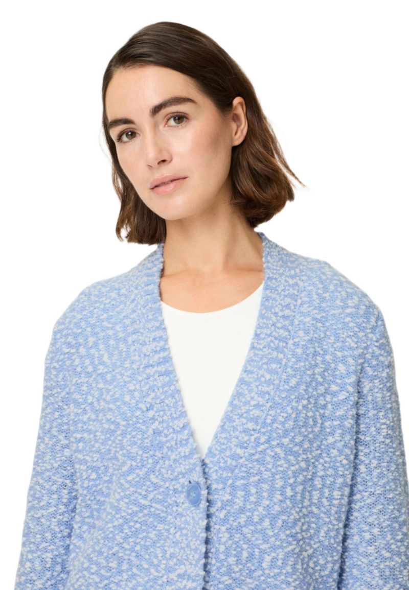 Women's Two-Tone Boucle Cardigan