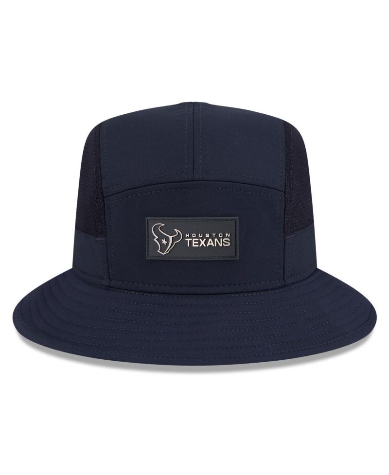 Men's Navy Houston Texans 2025 Sideline Bucket Hat