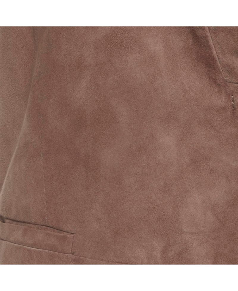 Women's Suede Monili Long Vest
