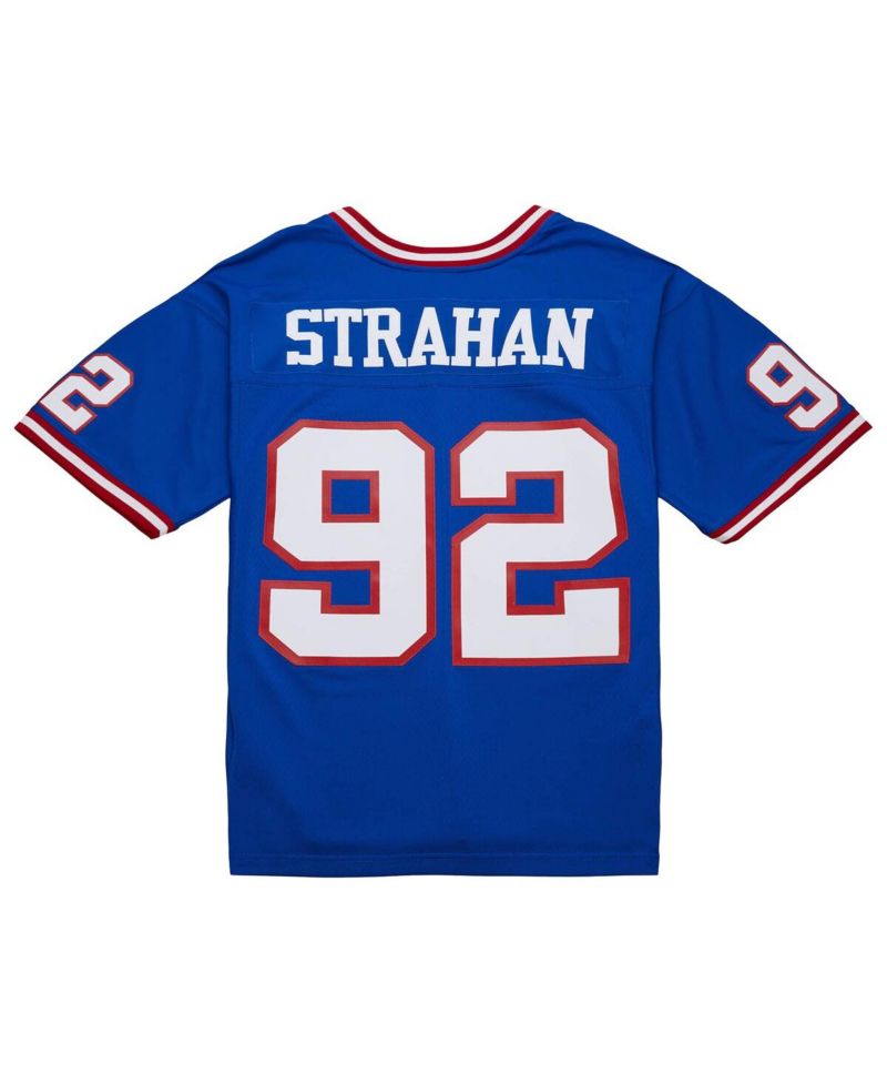 Men's Michael Strahan Royal New York Giants Big & Tall 1993 Retired Player Replica Jersey