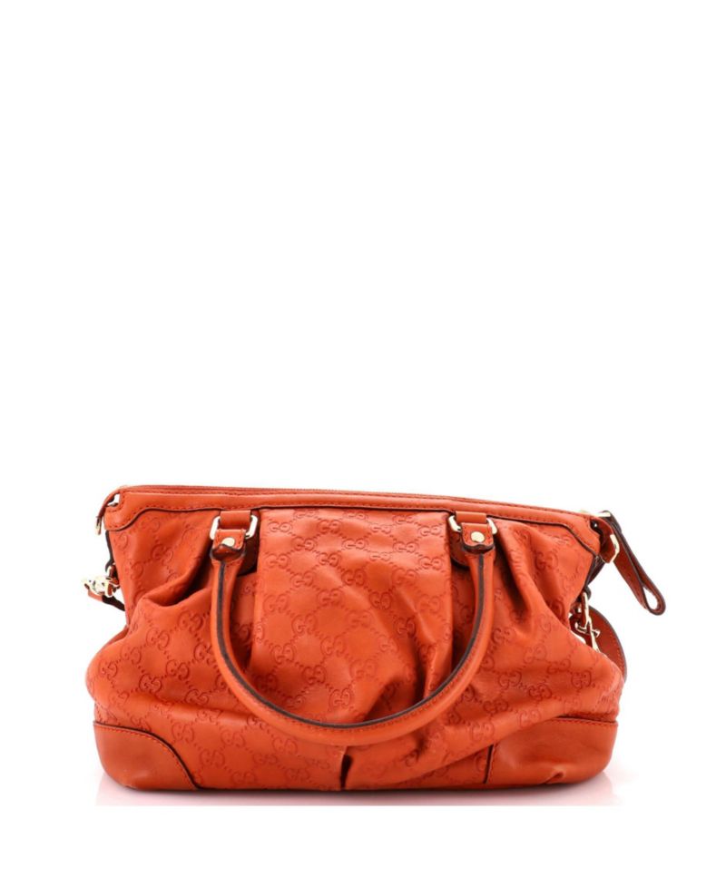 Medium Sukey Top Handle Satchel Guccissima Leather