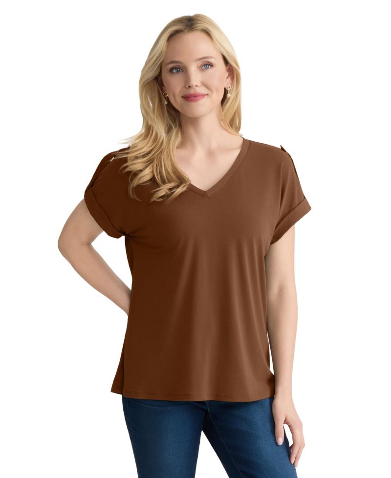 Women's Roll Cuff Tab T-Shirt