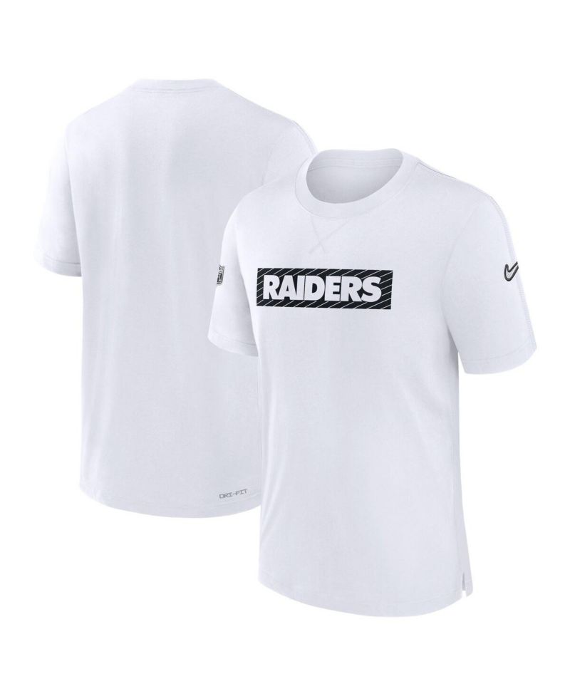 Men's White Las Vegas Raiders Sideline Player Performance T-Shirt